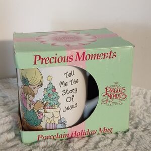 Vtg. 1994 Precious Moments Porcelain Christmas Mug